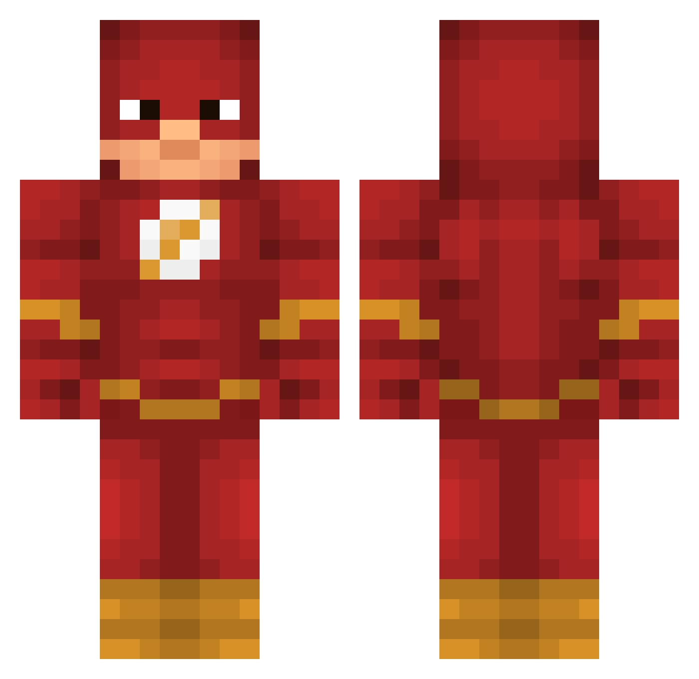AddyBollan Minecraft skin, front and back view