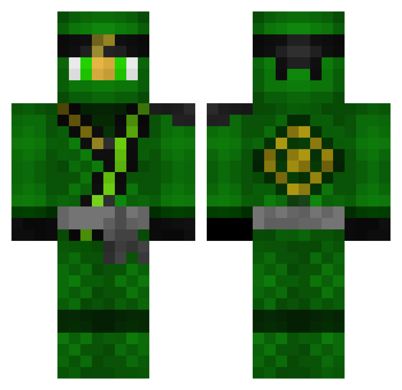 itzdevillgirl Minecraft skin, front and back view
