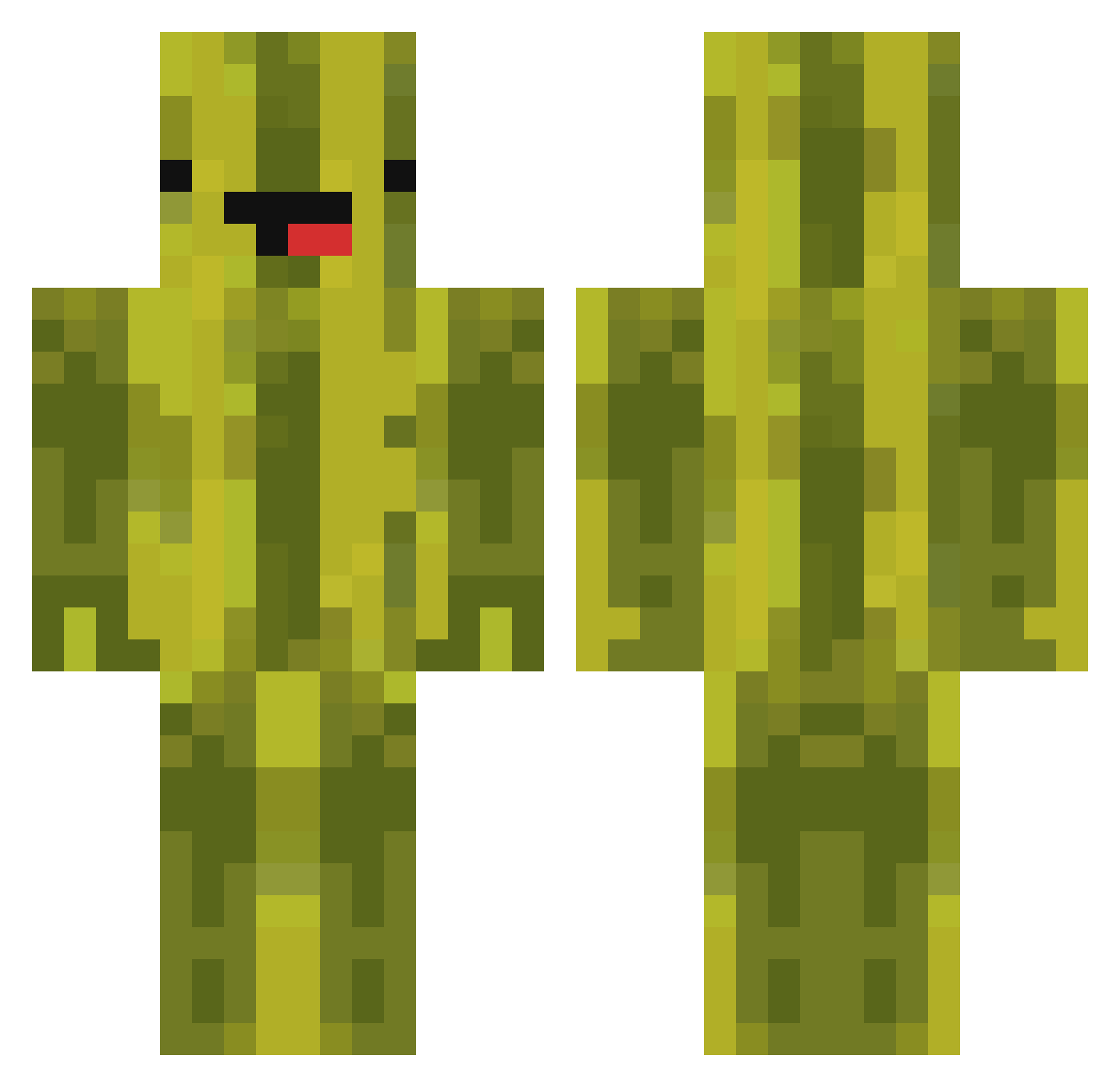 AndyOuO_ Minecraft skin, front and back view