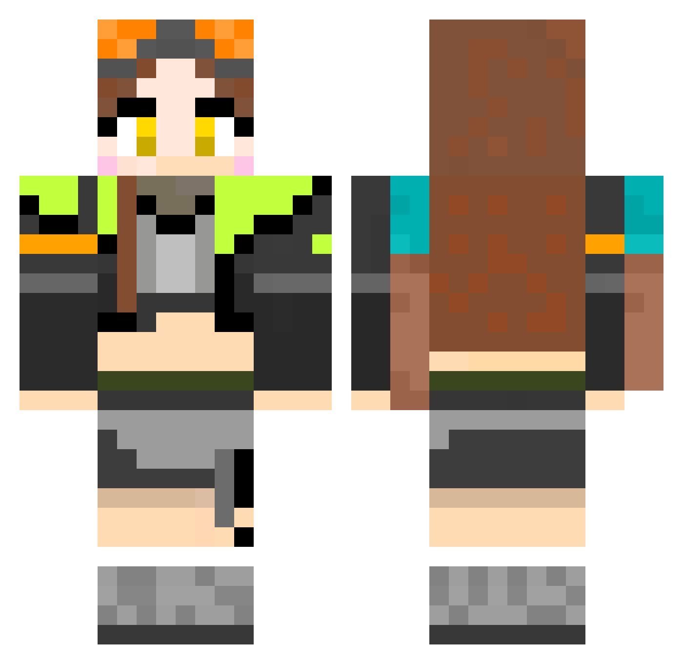 tam_mc Minecraft skin, front and back view