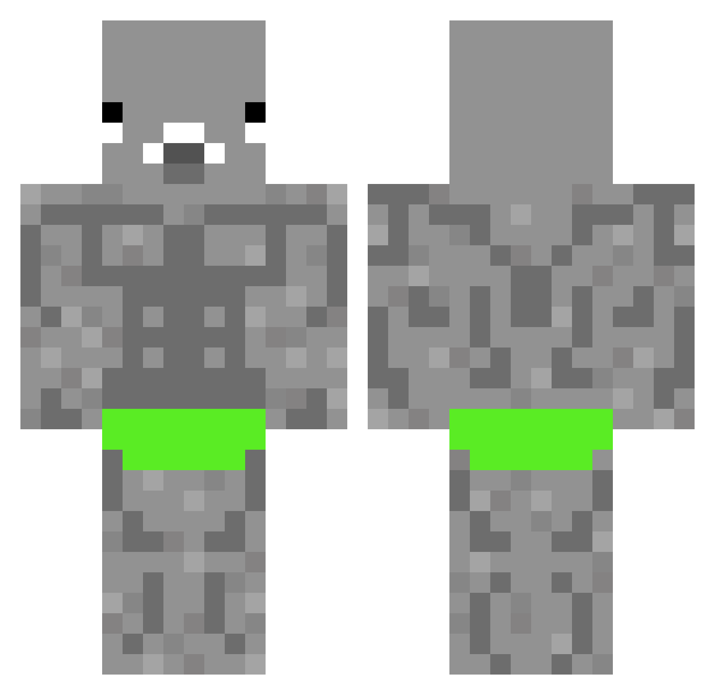 EliWithNikePros Minecraft skin, front and back view
