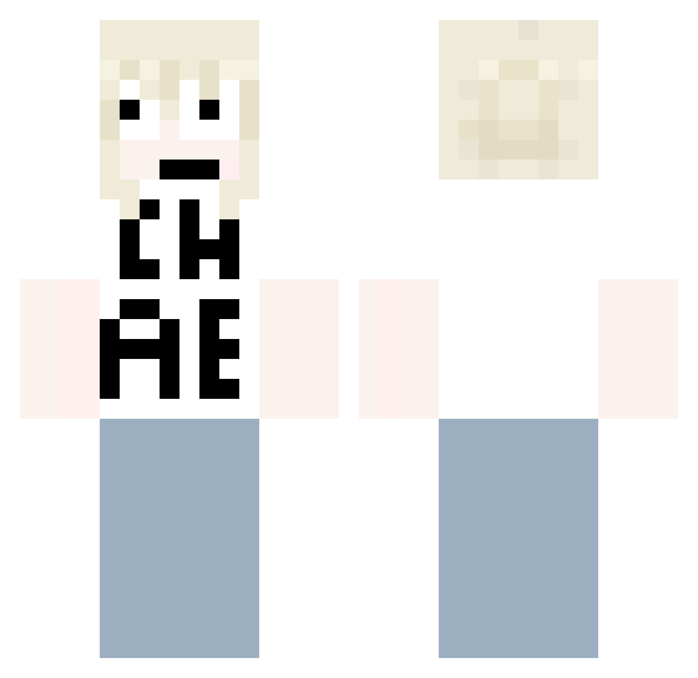BoaStillRunsThis Minecraft skin, front and back view