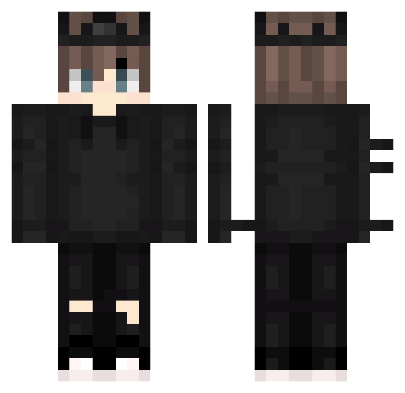 Sonnenstich Minecraft skin, front and back view