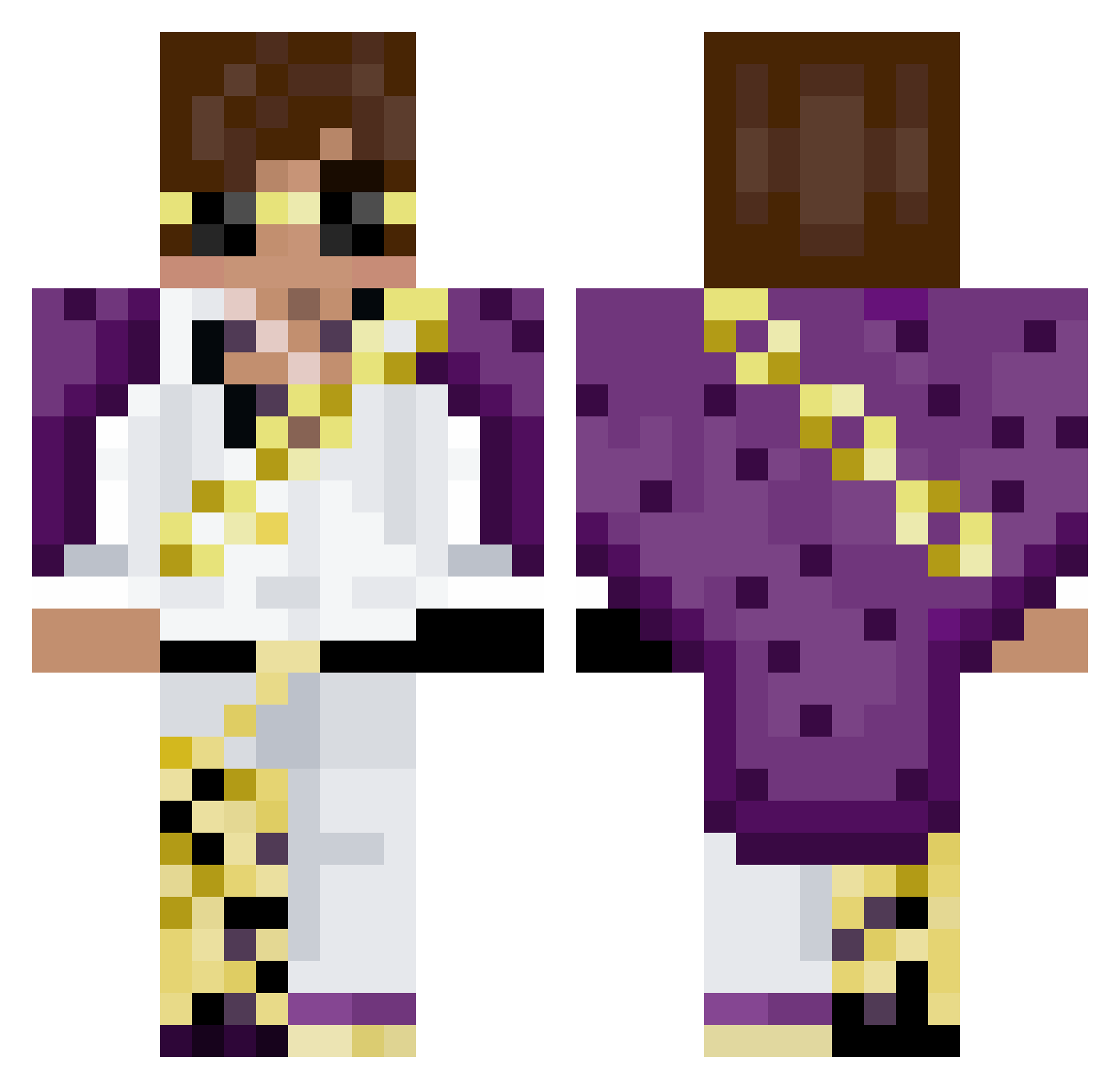 NitayTal Minecraft skin, front and back view