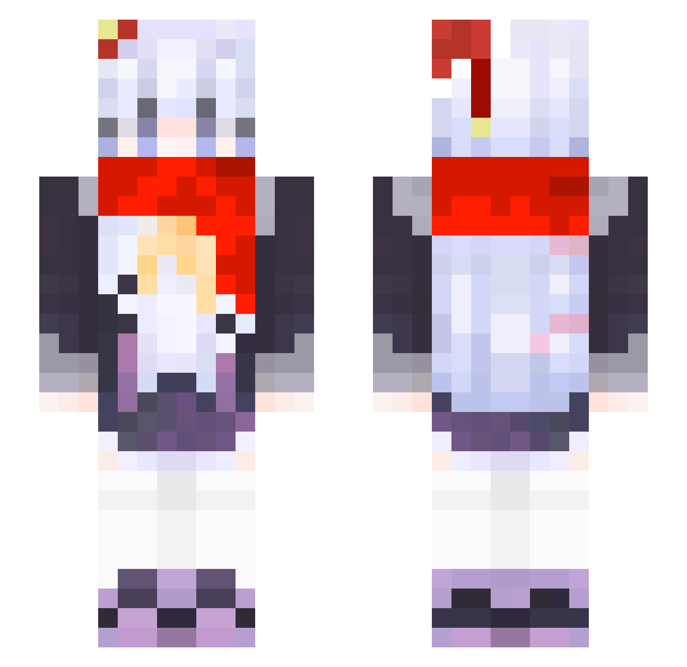 Kirisame_3412 Minecraft skin, front and back view