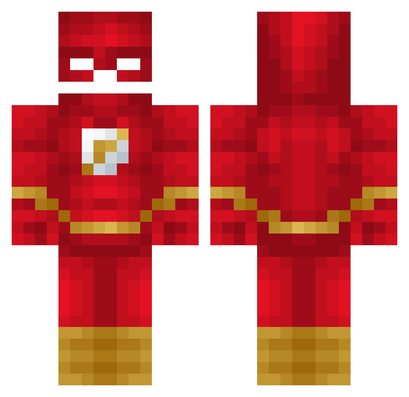 WouterNijkamp Minecraft skin, front and back view