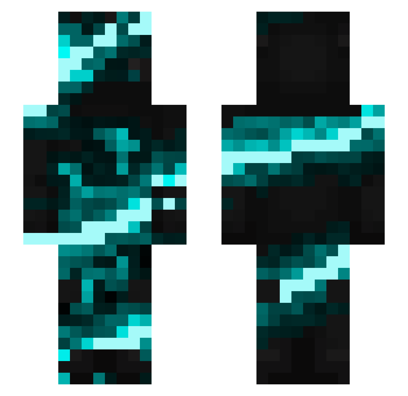 MartiniEats Minecraft skin, front and back view
