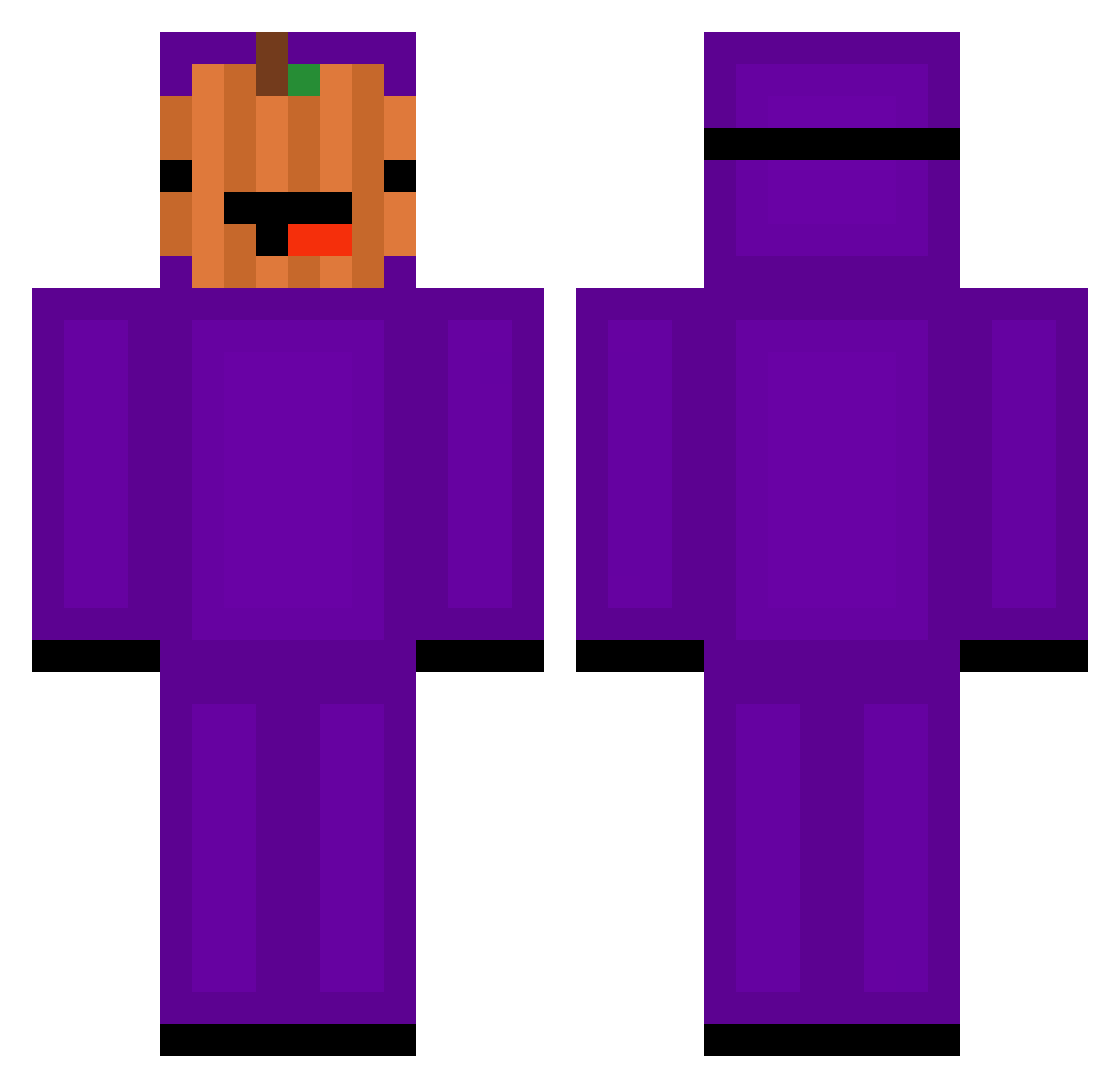 EIERSAFT_187 Minecraft skin, front and back view
