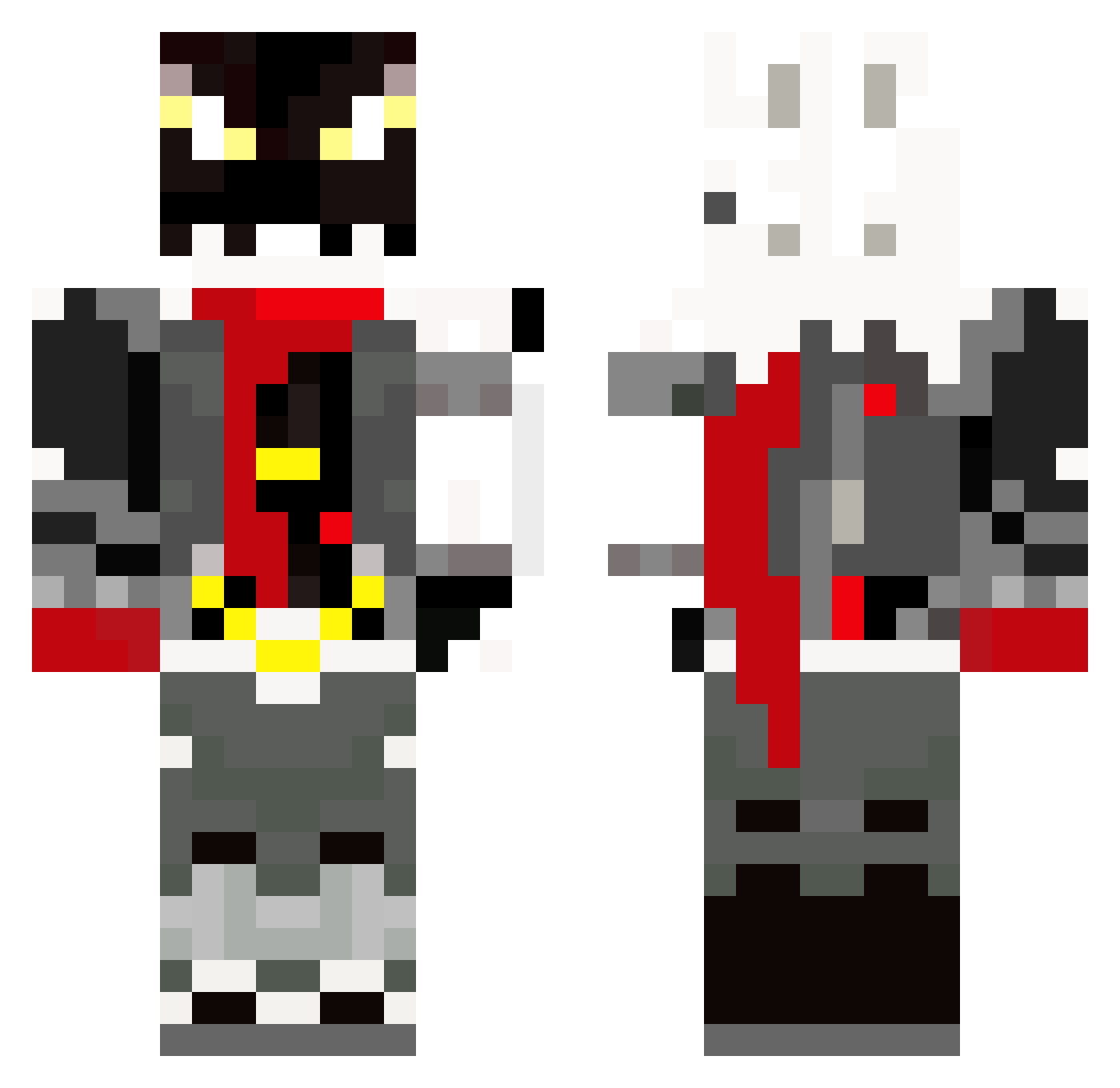 Shrimprix_TV Minecraft skin, front and back view