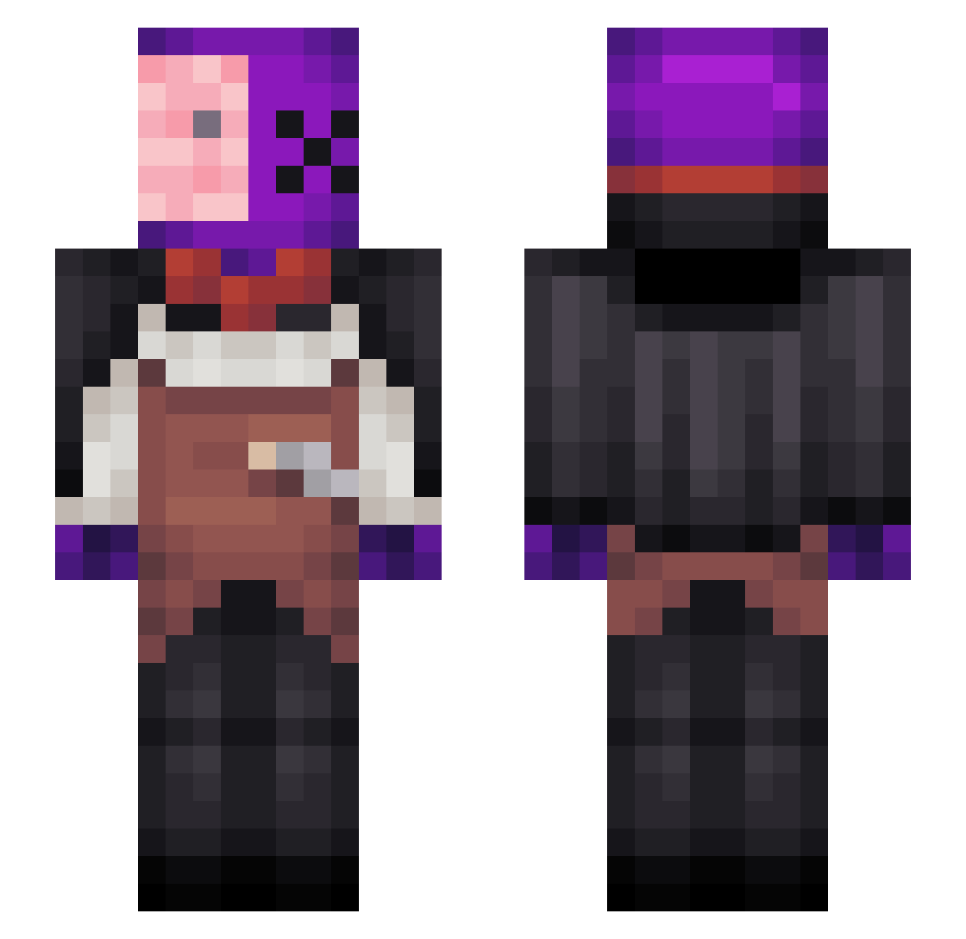P5_A Minecraft skin, front and back view