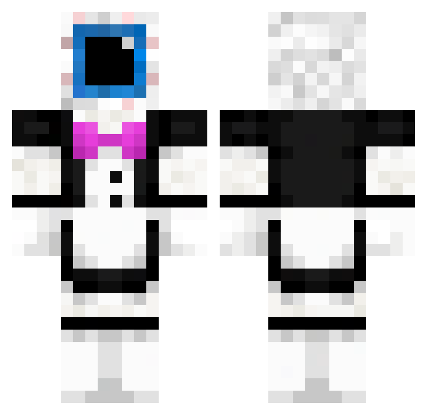 CycusPvP Minecraft skin, front and back view