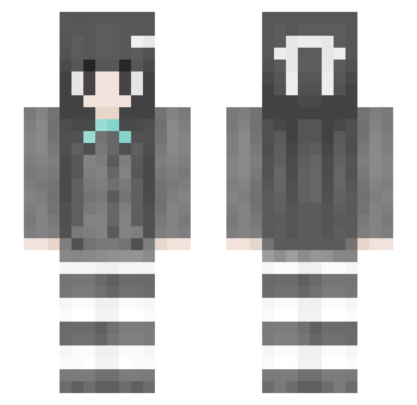 MaryLys Minecraft skin, front and back view