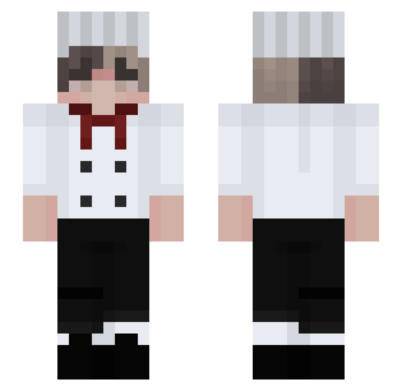 CEOofswag Minecraft skin, front and back view