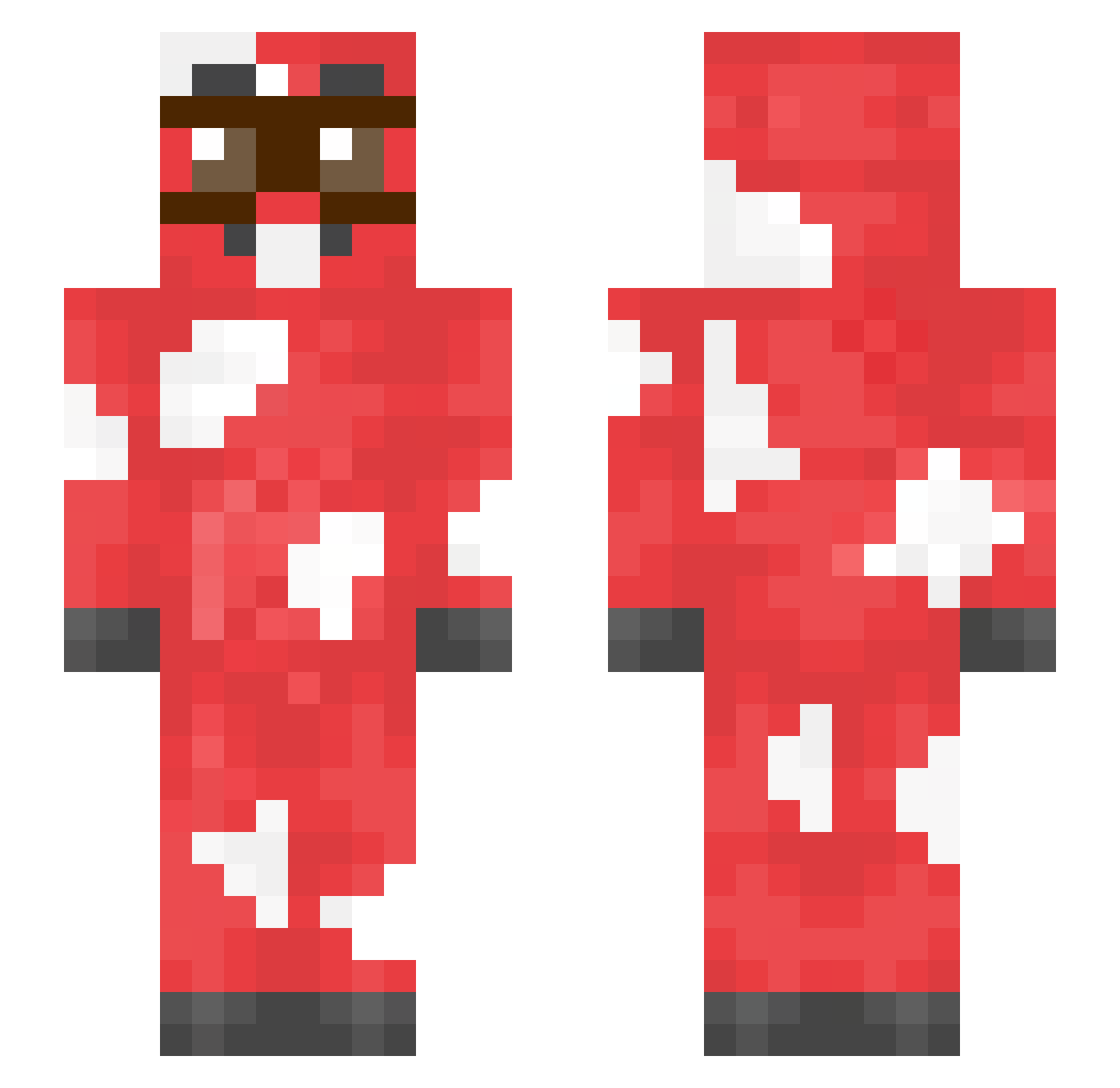 RAMDOMmiau Minecraft skin, front and back view