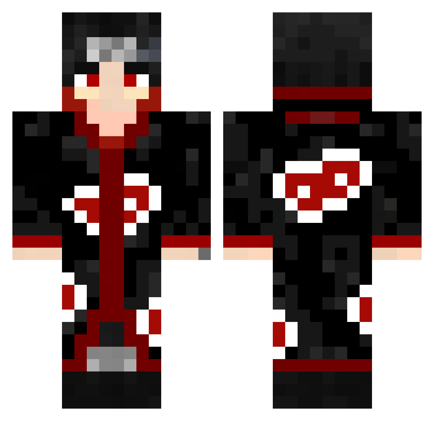 Kcirtap Minecraft skin, front and back view