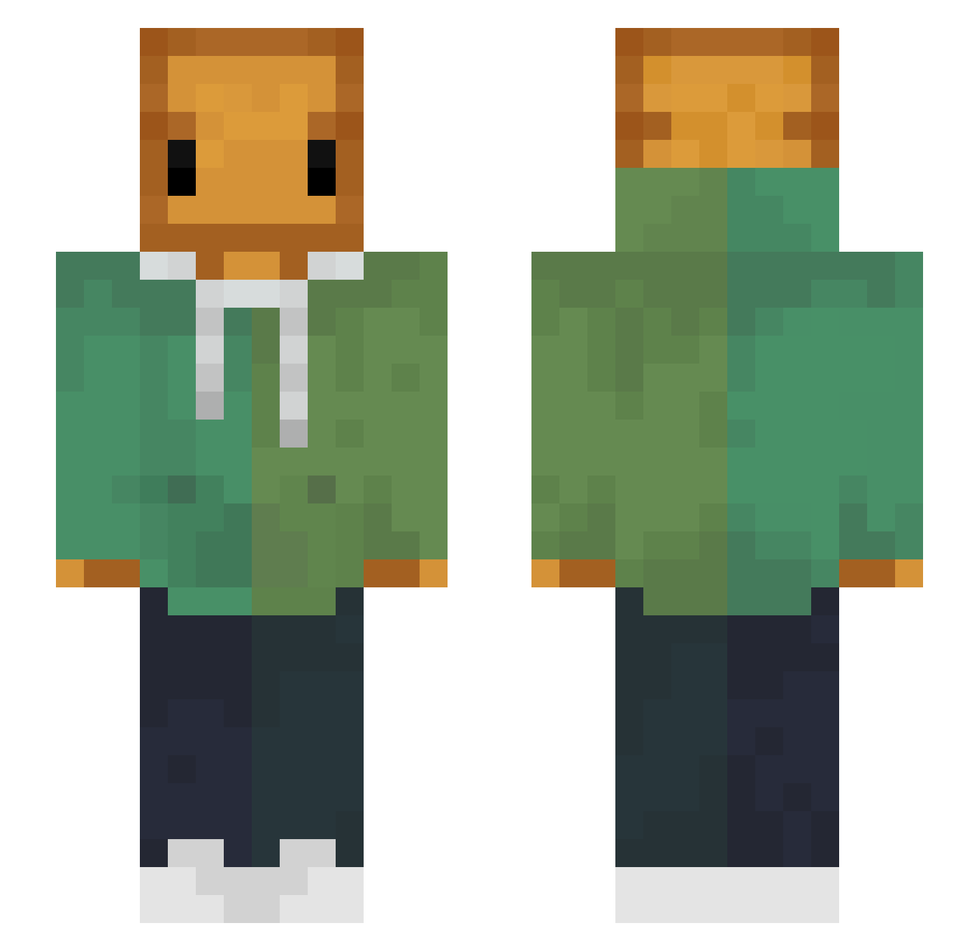 Ryebre4d Minecraft skin, front and back view