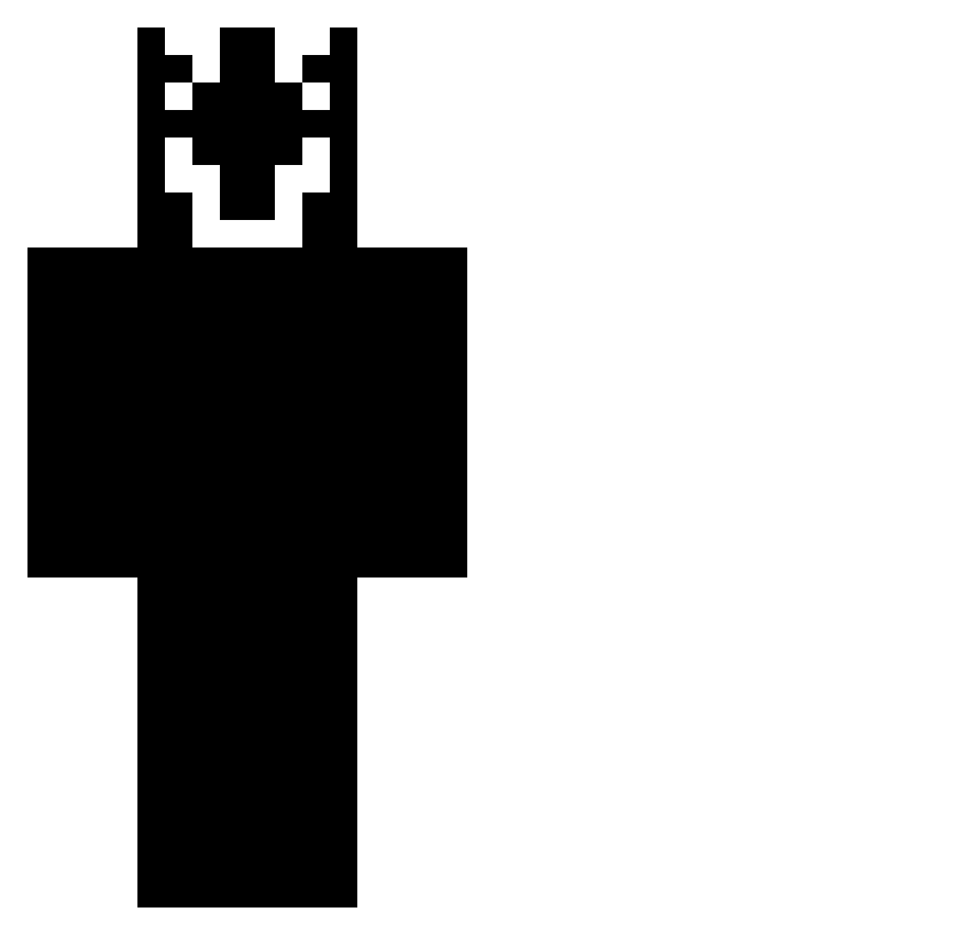 zyqt Minecraft skin, front and back view