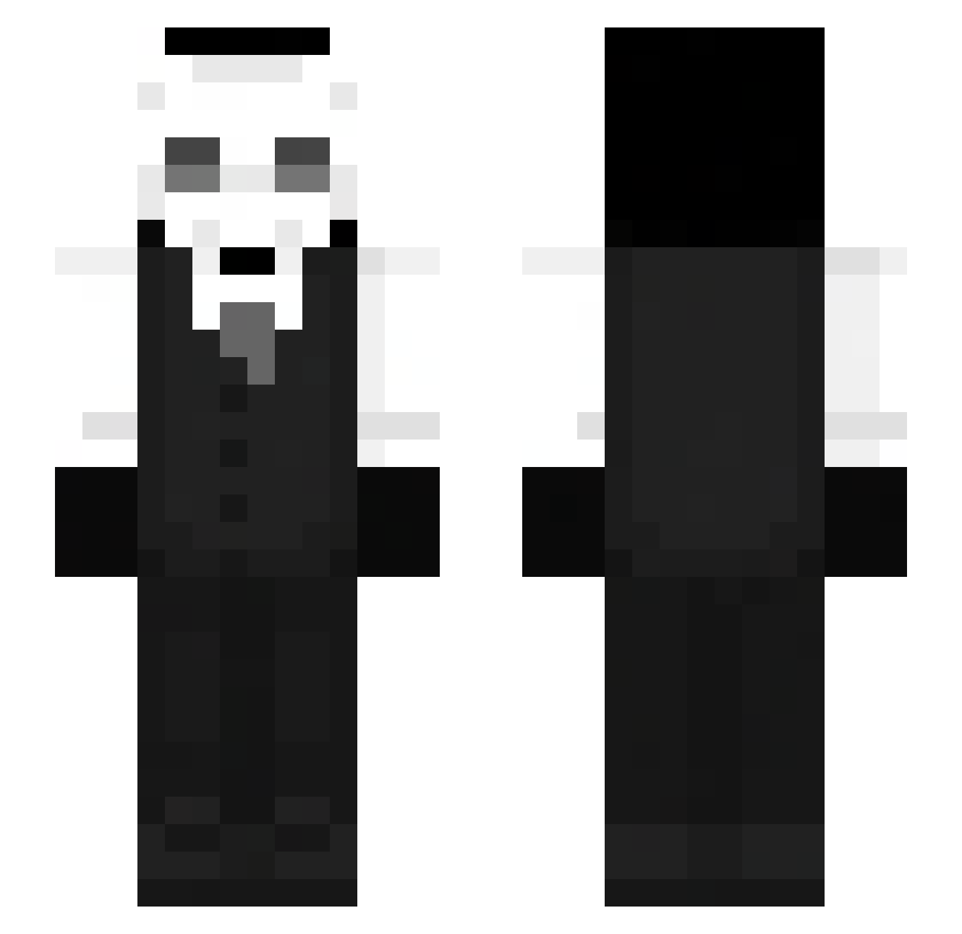 EnchantedLamb Minecraft skin, front and back view