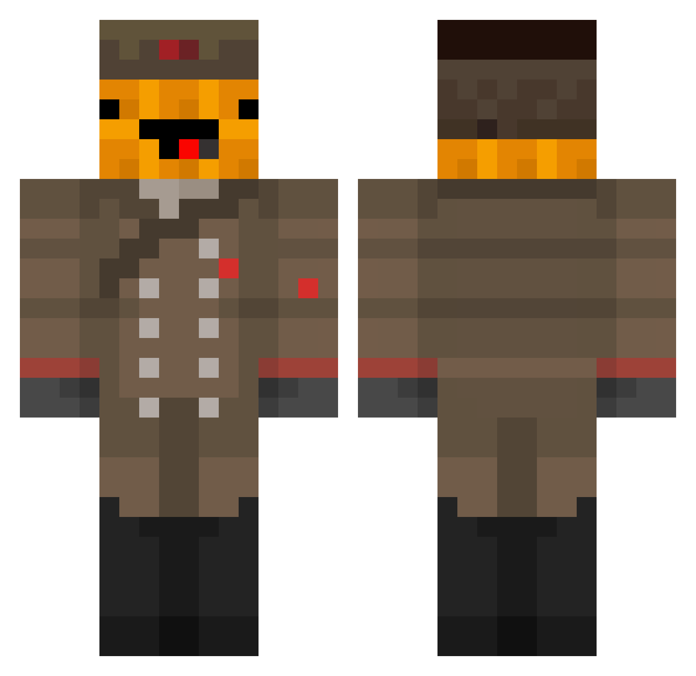 LaGaufreDesRues Minecraft skin, front and back view