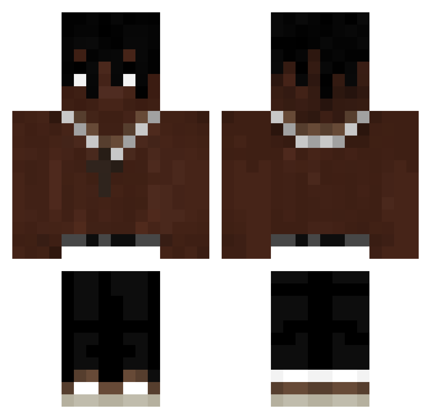 Hondacivic_99 Minecraft skin, front and back view