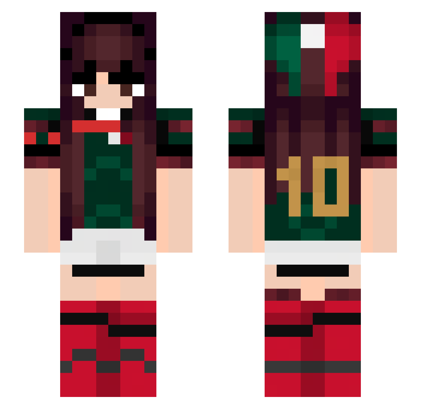 rfaellaal Minecraft skin, front and back view