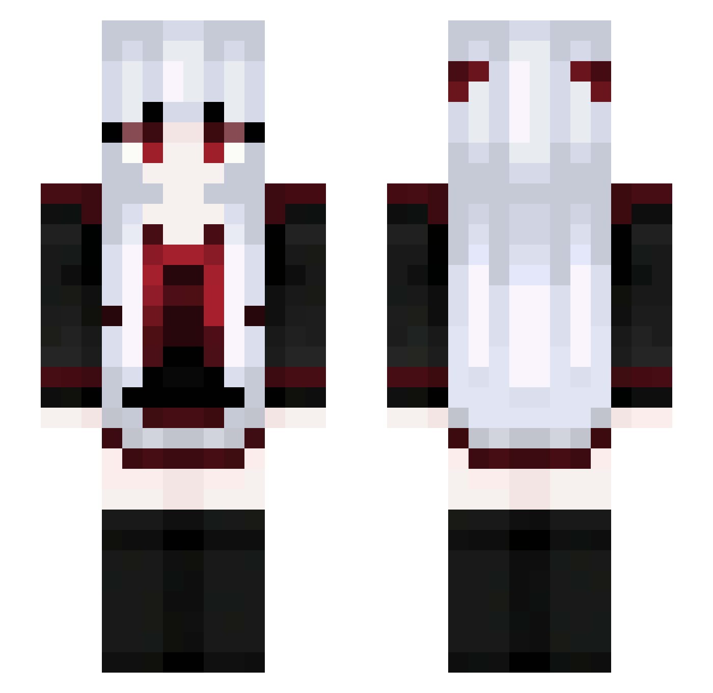 FrierenRiku Minecraft skin, front and back view