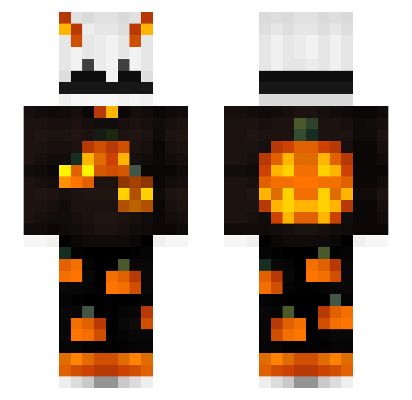 abliv Minecraft skin, front and back view