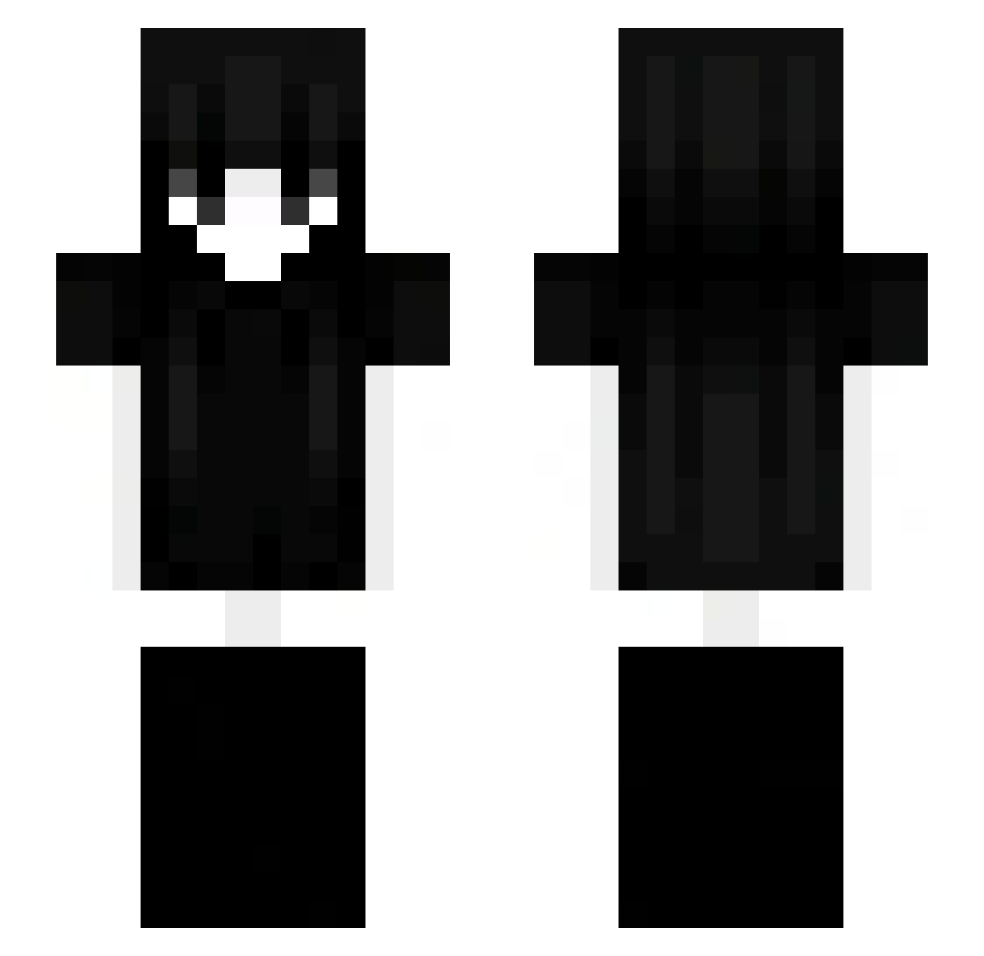 kvpz Minecraft skin, front and back view