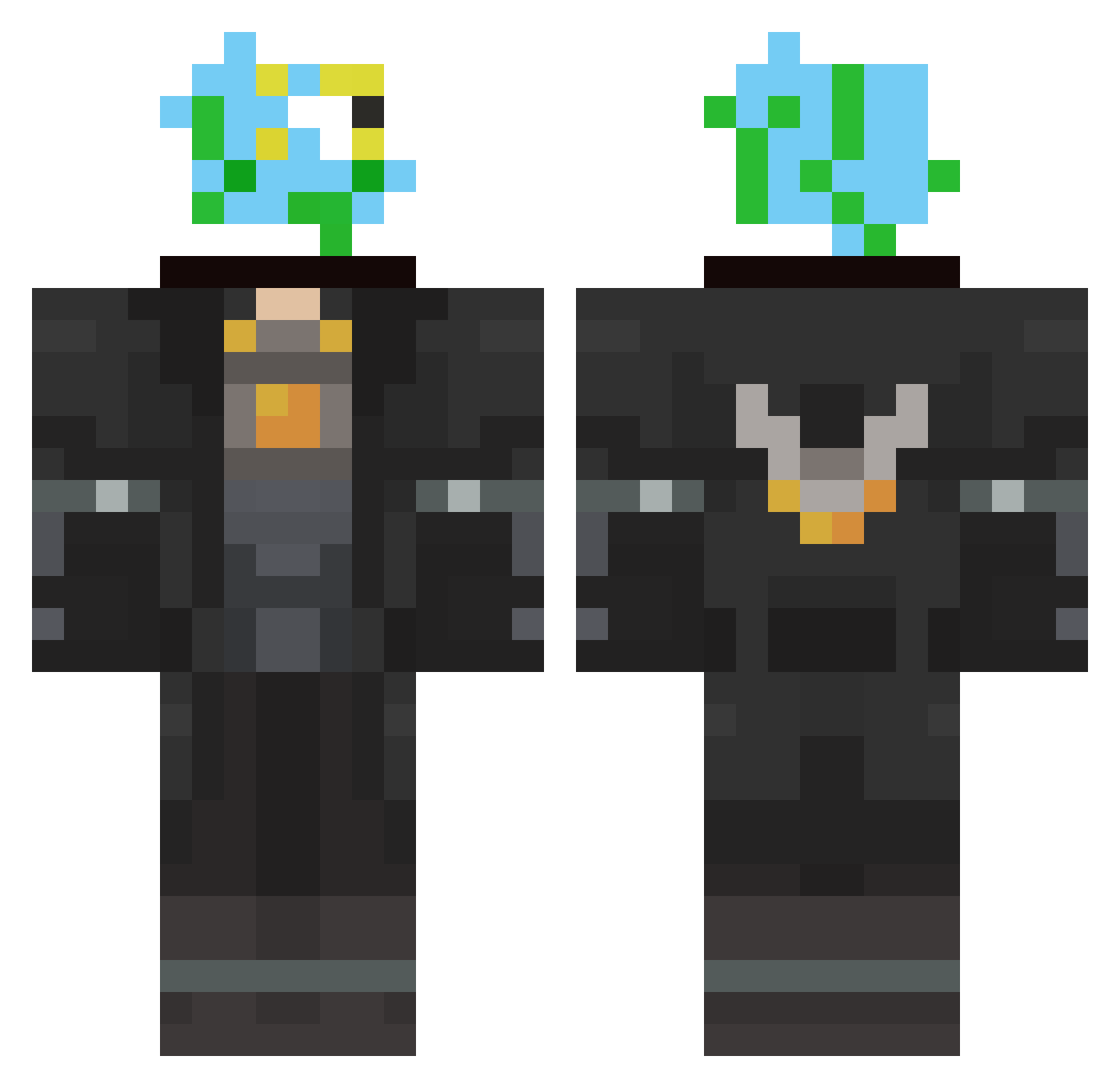 TeaAddict__ Minecraft skin, front and back view