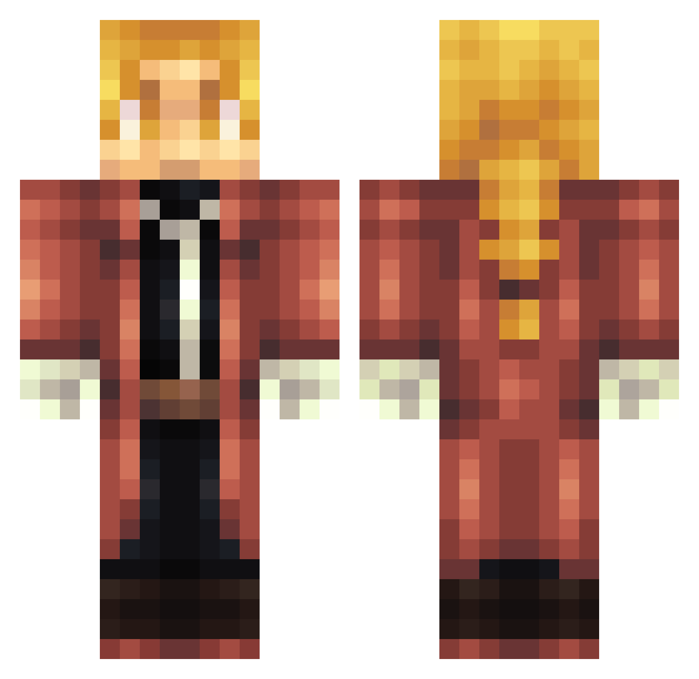 BabyDonut_ Minecraft skin, front and back view