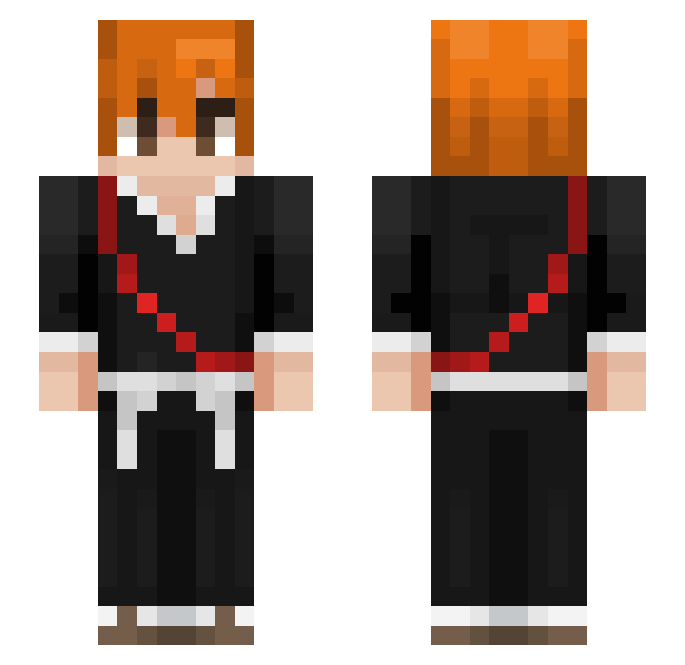 Thezanman414 Minecraft skin, front and back view