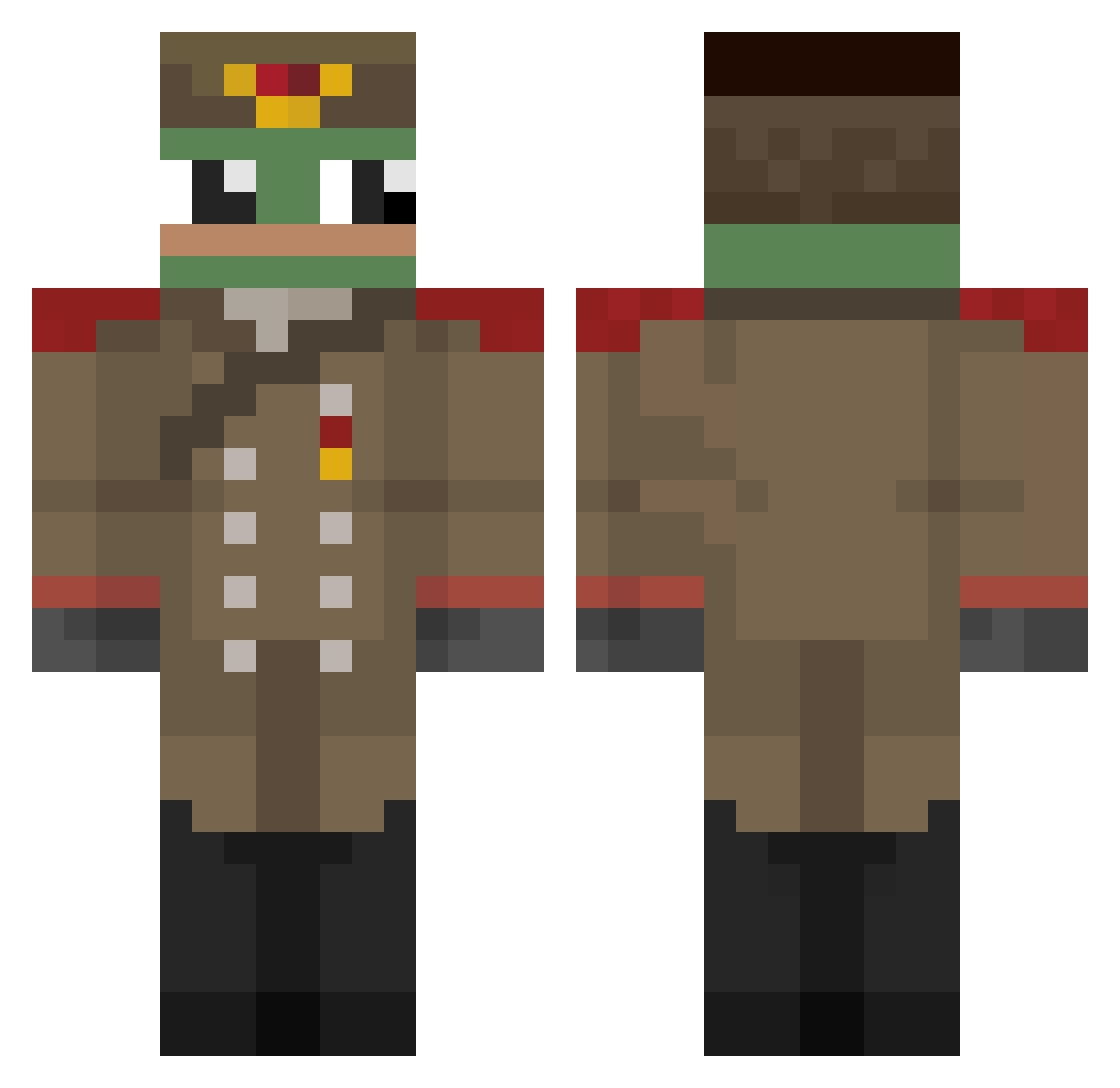POLAR_PIK Minecraft skin, front and back view