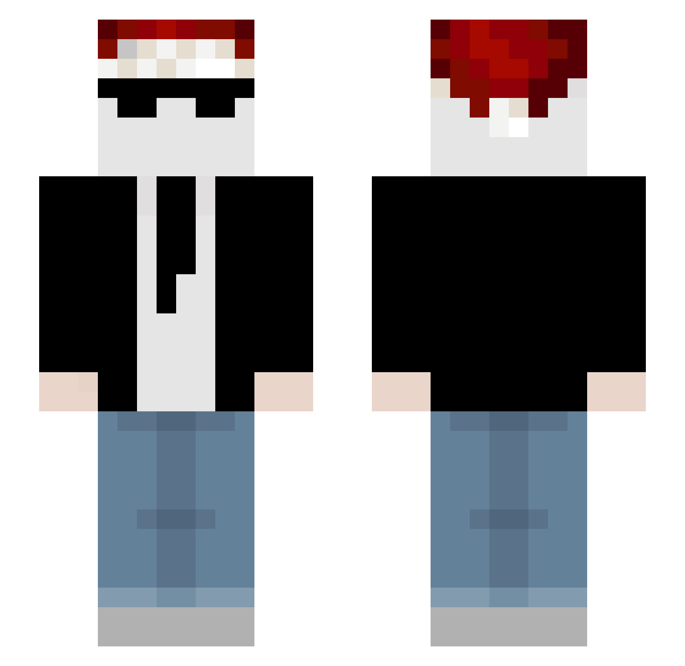 cwntz Minecraft skin, front and back view