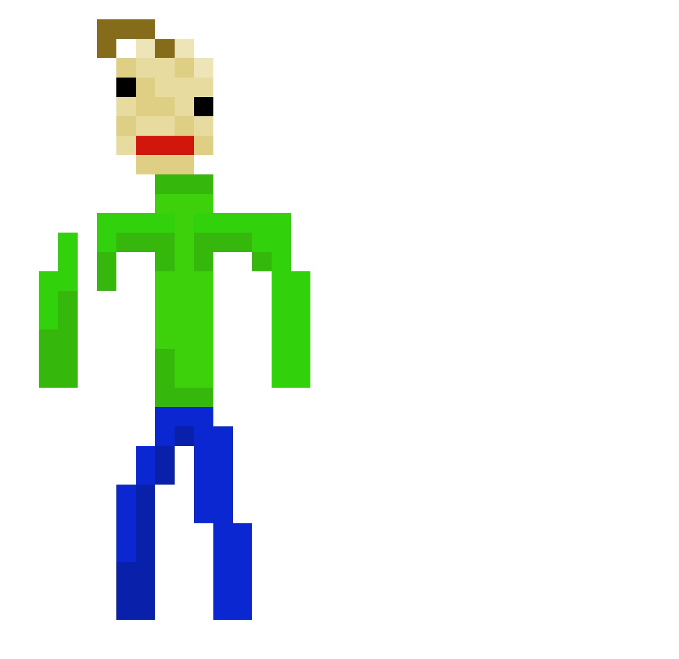 Happinesss Minecraft skin, front and back view