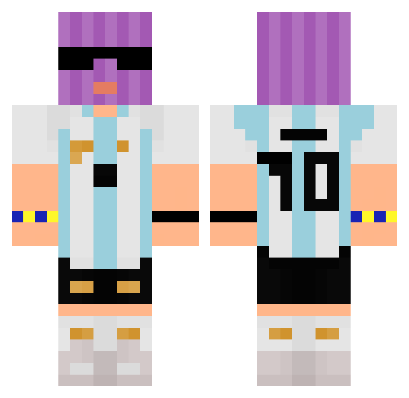 TheLeonix__ Minecraft skin, front and back view