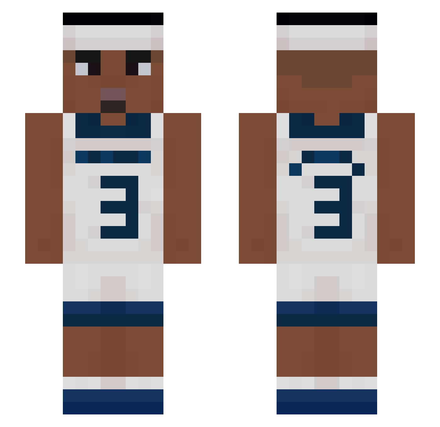 RockFlagEagle Minecraft skin, front and back view