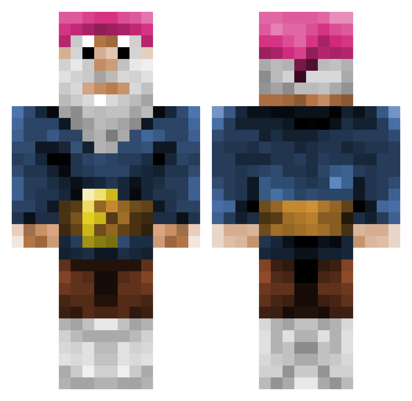 AtlasThe Minecraft skin, front and back view