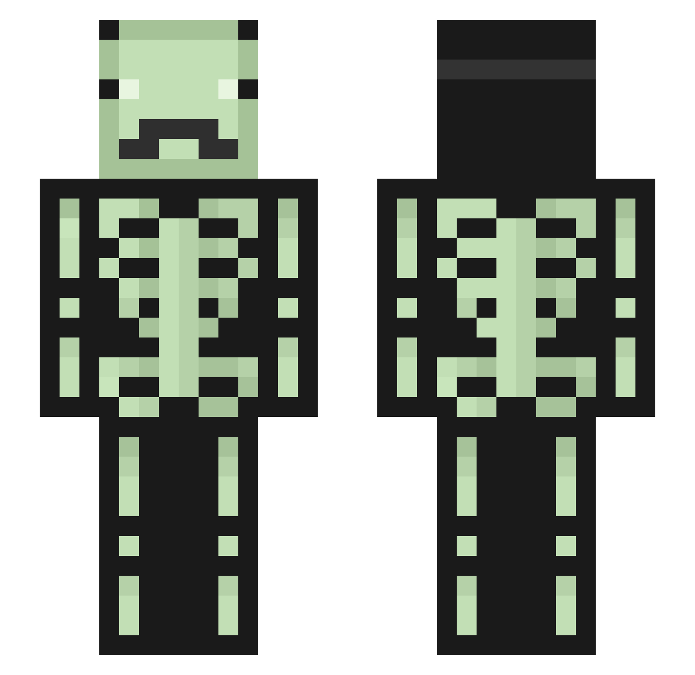 MrBread202 Minecraft skin, front and back view
