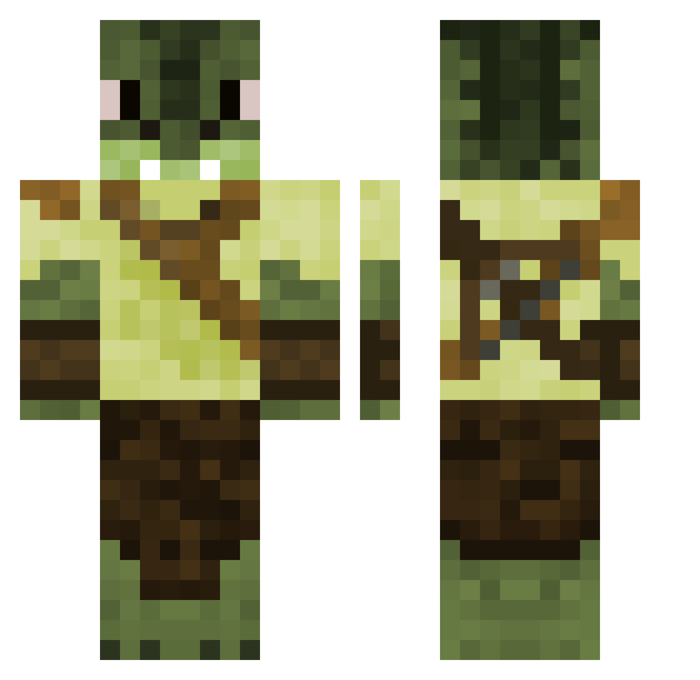 That_Milk_Boi Minecraft skin, front and back view