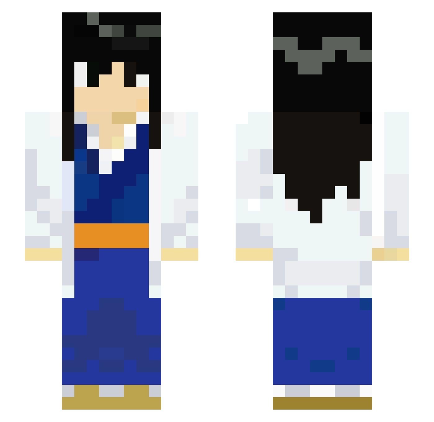 GreyIsh_ Minecraft skin, front and back view