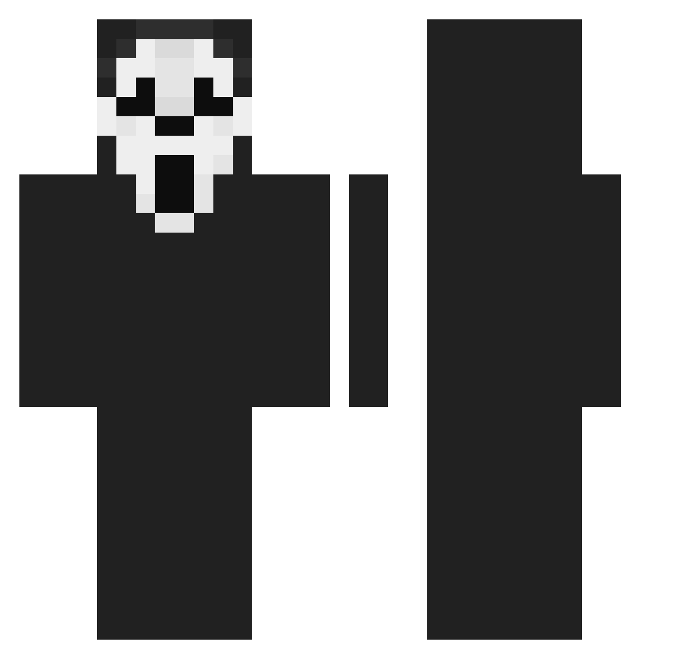 ballincurt Minecraft skin, front and back view
