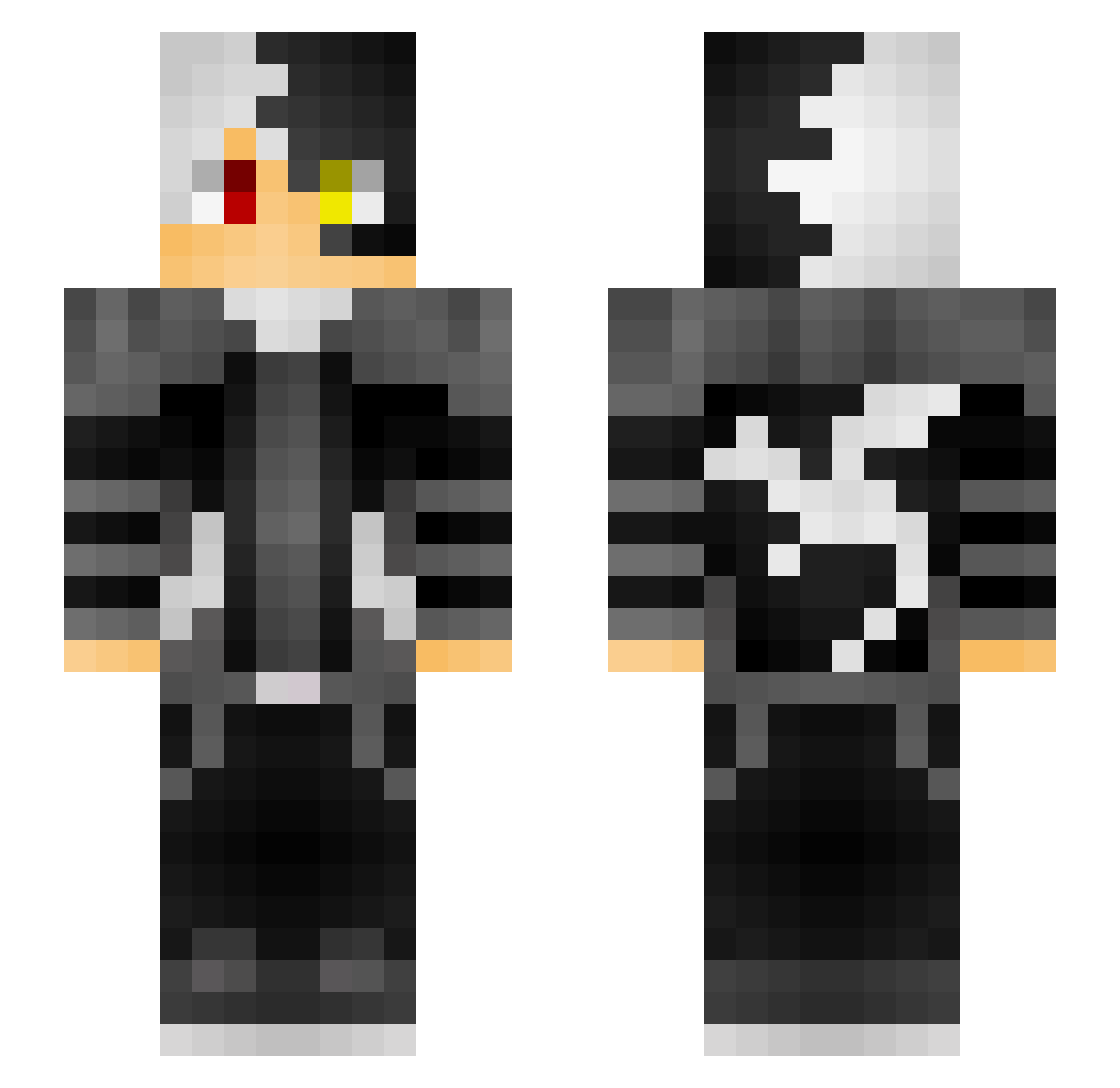 AlexBoy80 Minecraft skin, front and back view