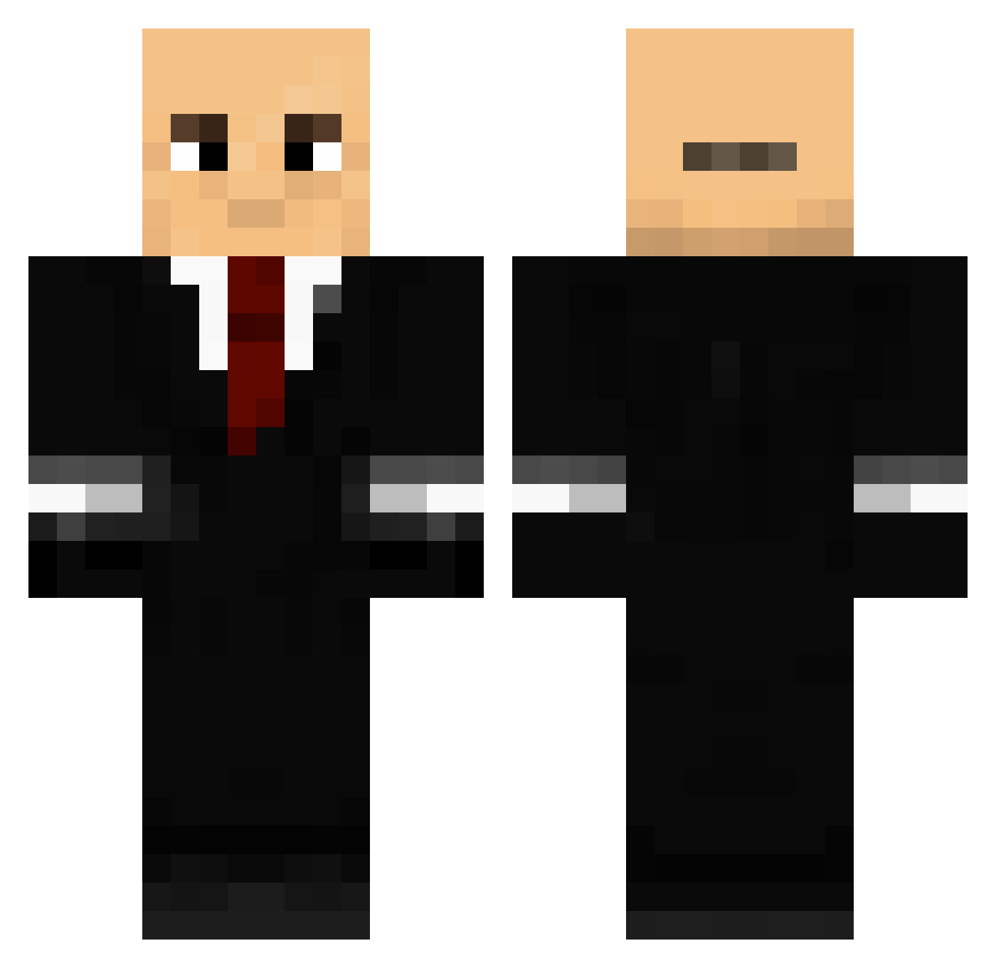 mnzz123 Minecraft skin, front and back view