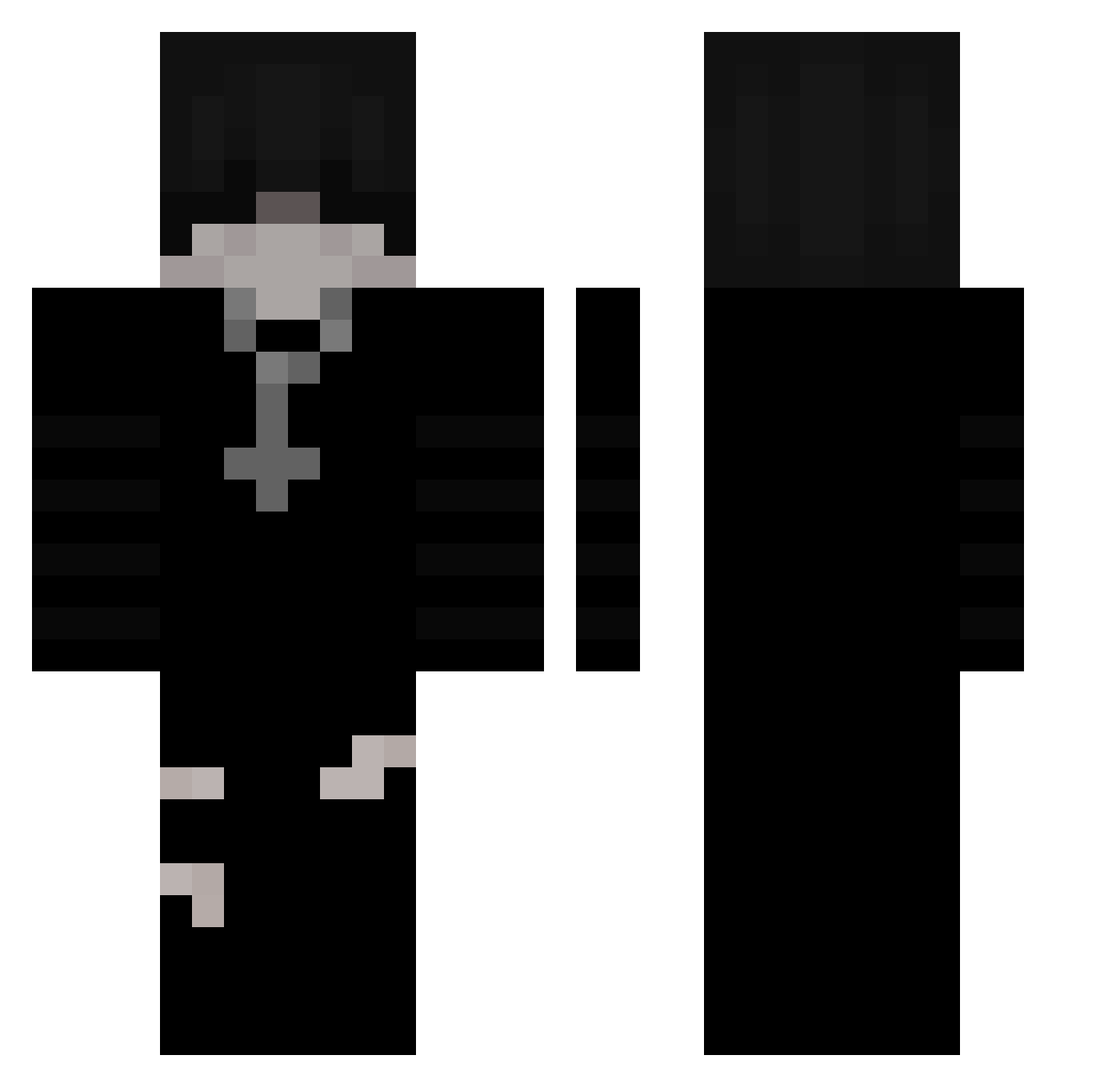 DiegoInTheAir Minecraft skin, front and back view