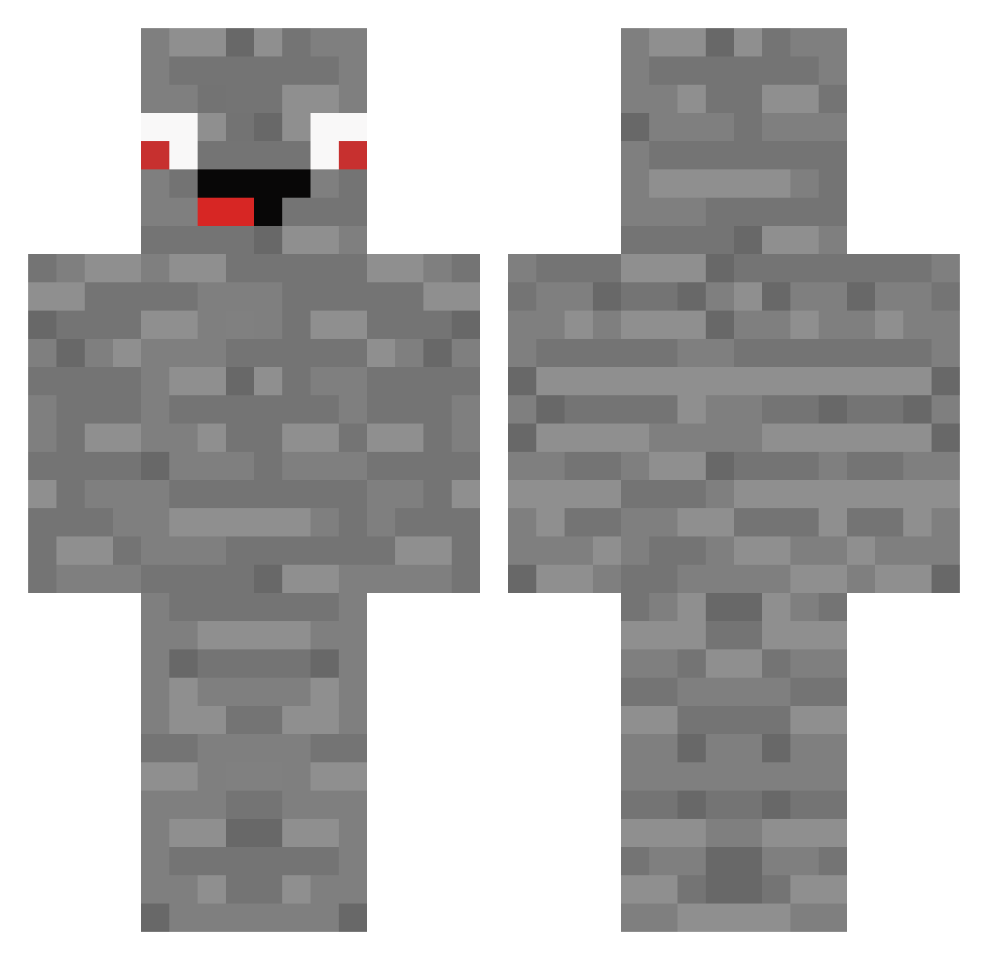 mx_tille Minecraft skin, front and back view