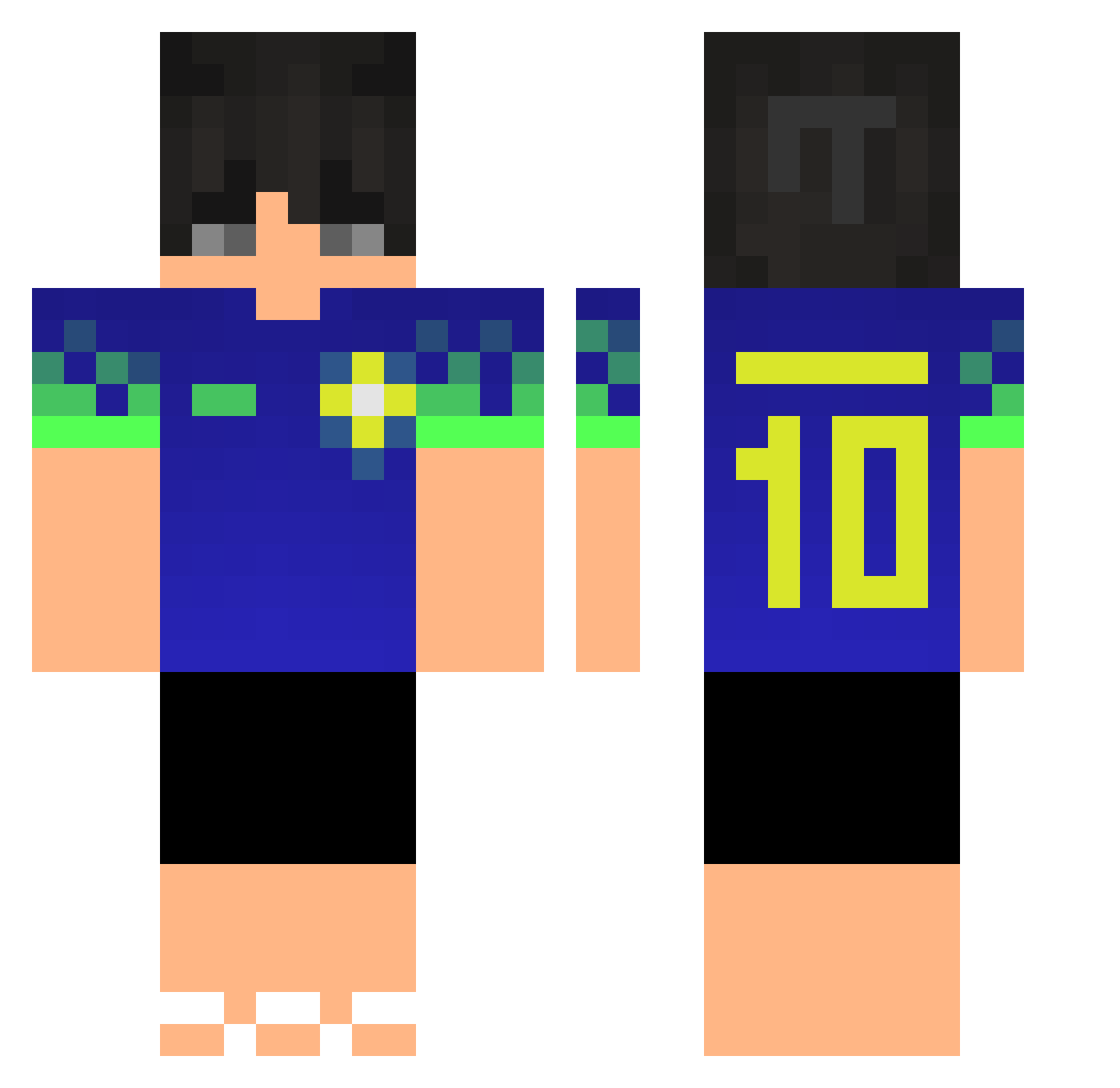 RenanHB1 Minecraft skin, front and back view