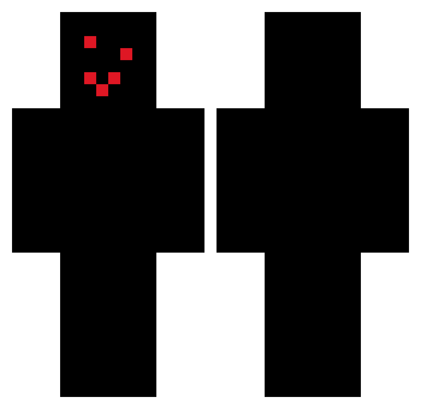 JeffTheAnonymous Minecraft skin, front and back view