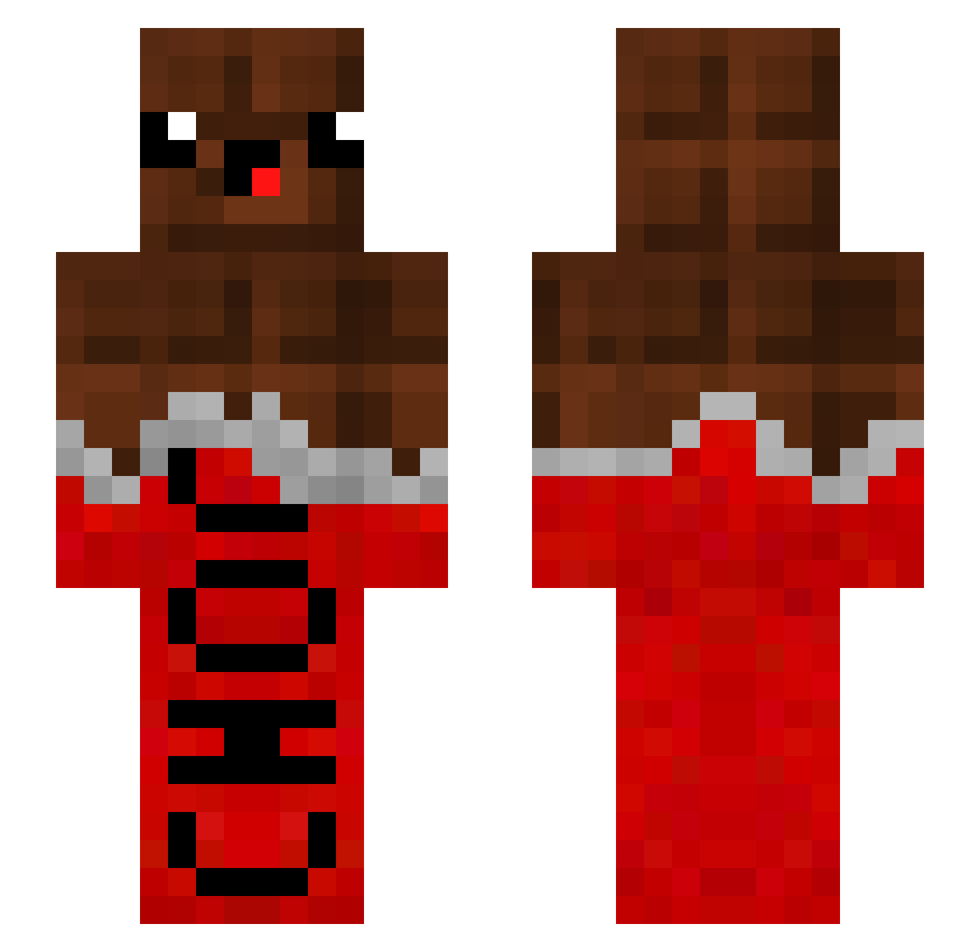 Tsvet37 Minecraft skin, front and back view