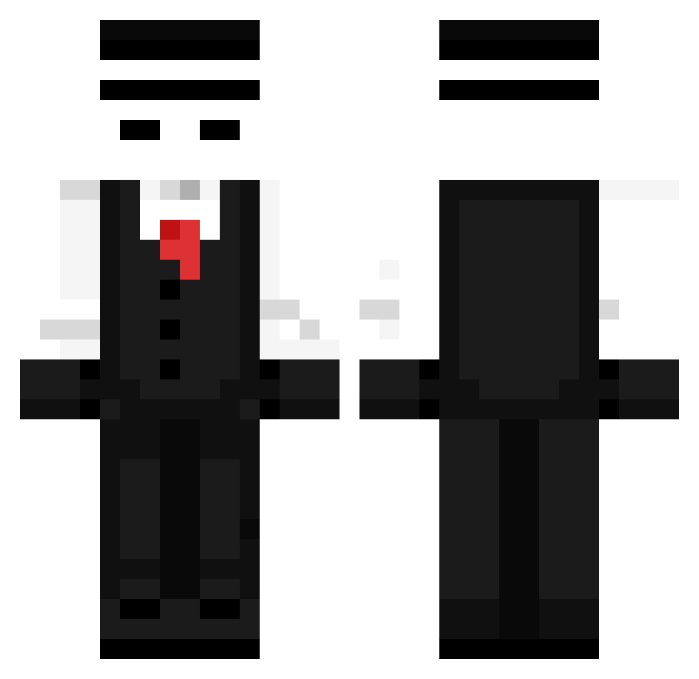 LIO_T Minecraft skin, front and back view