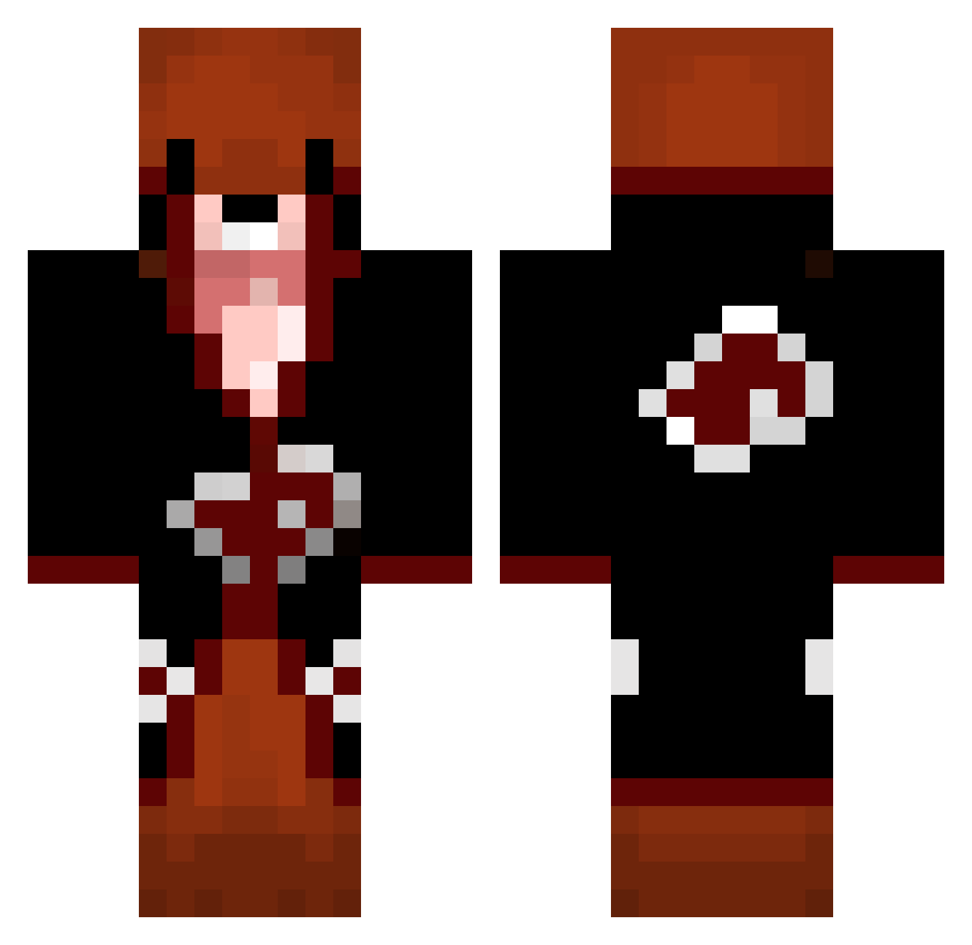 WojtekPol12 Minecraft skin, front and back view